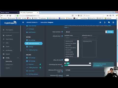 Setting up CryptoHopper to trade Crypto on Binance exchange utilizing Signals