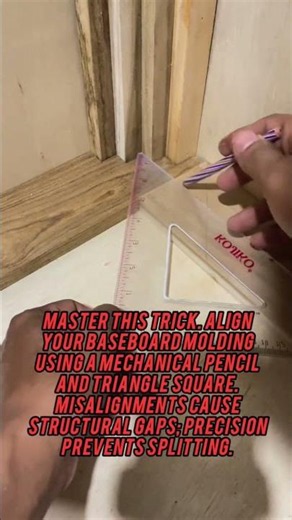 The Hidden Trick For Perfect Corner Joints#Woodworking #Carpentry #DIYHome #Baseboard #Handmade#diy