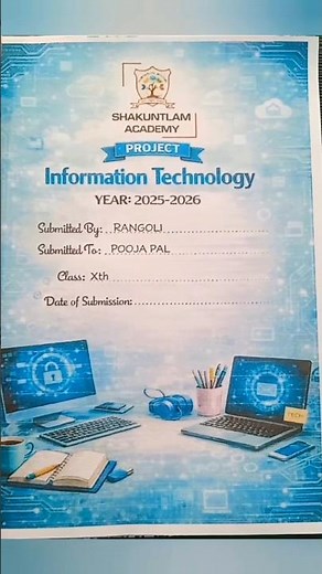 Information technology practical file | class 10th | #Genius_Hub #projectfile #10thclass #IT #shorts