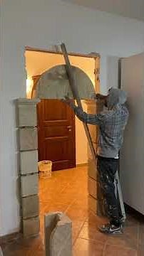 Creazione di un arco in tufo a tutto sesto
