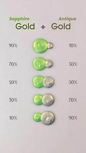 421K views · 7.2K reactions | Sapphire Gold + Antique Gold Color Mixing  #colormixing #paintmixing #artvideo #asmr #foryou | Mini Art Zone | Facebook