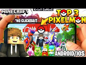 TOP 3 NEW PIXELMON MODS FOR MINECRAFT PE 1.21+ | TOP 3 PIXELMON MODS FOR MINECRAFT PE [ BEDROCK ]