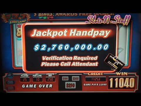 Massive Jackpot on Triple RED HOT Sevens slot