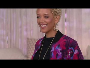 Bob Mackie Houndstooth Floral Print Fleece Jacket on QVC