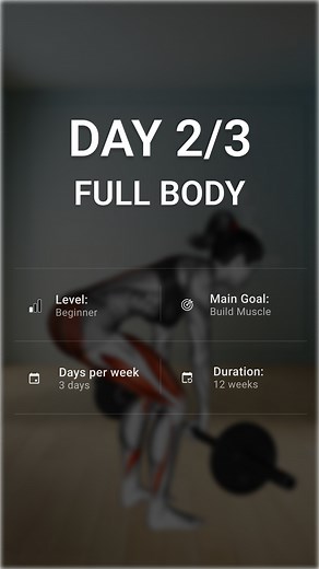 18K views · 157 reactions |  BEGINNER FULL BODY WORKOUT - DAY 2 of 3...