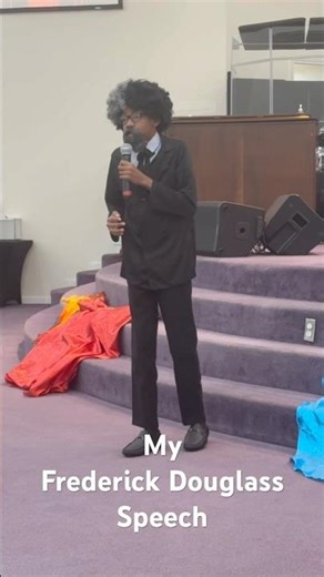My Frederick Douglass Speech #kids #frederickdouglass #blackhistorymatters #actor