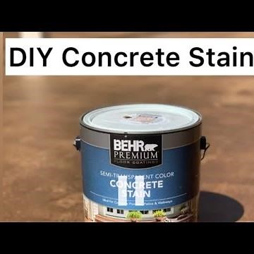 Please see my updated video! DIY Concrete Stain #2