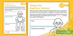 Design Your Superhero Costume Activity