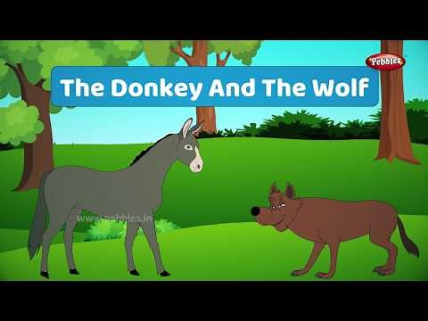 The Donkey & The Wolf Story in English | Moral Stories in English For Kids | Storytelling in English