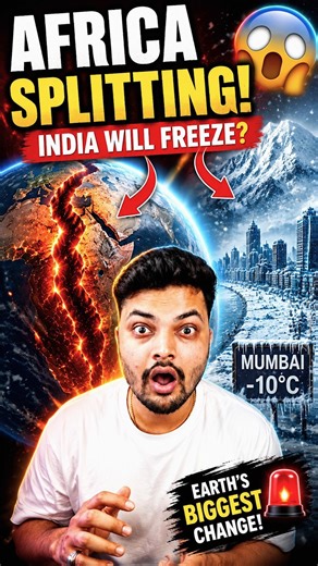 India Barf Ban Jayega? 😱 Africa Ke Tootne Se Aayegi Tabahi! 🌍❄️ #shorts #facts #science #india #fact