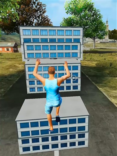 Building Jump Parkour Challenge 🏢😱 | Can I Reach the Top Without Falling? #shorts