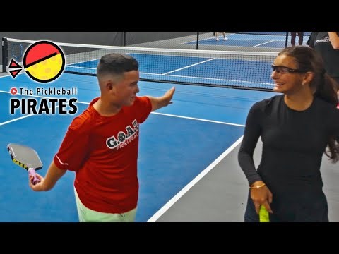 Pickleball Rising Stars in Mixed Doubles Match