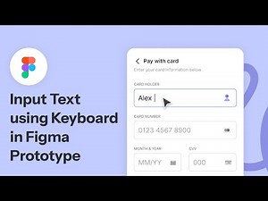 Prototype and type anything with animated keyboard in Figma