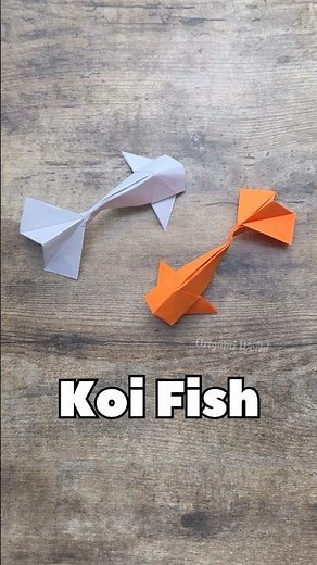 EASY ORIGAMI KOI FISH TUTORIAL | HOW TO MAKE ORIGAMI KOI FISH STEP BY STEP PAPER FOLDING