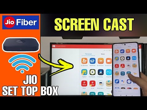 How to screencast in Jio set top box, Screen mirror in Jio fiber stb, Screen sharing in Jio fiber