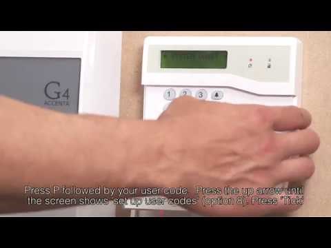 How to change Accenta alarm code
