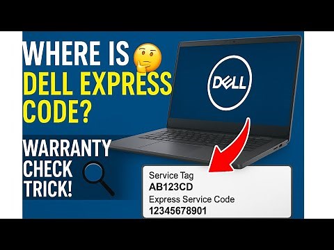 How to Find Express Service Code Dell Laptop|Where to find Your Dell Service Tag|Dell Warranty Check