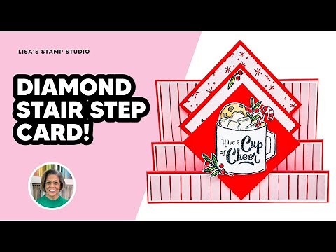 Use Scrap Designer Paper to Make a DIY Christmas Stair Stepper Card