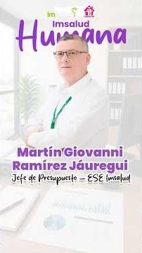 Imsalud Humana: Dr. Martín Giovanni Ramírez Jauregui