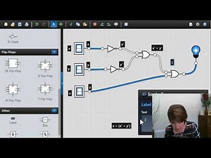 Write a boolean expression from a circuit