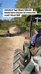 1.5M views · 10K reactions | DOUBLE Tap! Black snake beats farm tractor to cross the road ! Must SEE! #snake #snakesofinstagram #snakes #reptile #reptiles #reptilesofinstagram #ballpython #python #reptilelover #nature #snakesofig #ballpythonsofinstagram #animals #wildlife #snakelover #ballpythons #exoticpets #pet #art #petsofinstagram #pets #royalpython #animal #ballpythonmorphs #reptilekeeper #boa #serpent #herpetology #tattoo #snakebreeder | Muhammad Saleem | Facebook