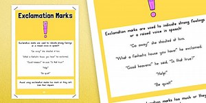 Exclamation Marks Punctuation Poster