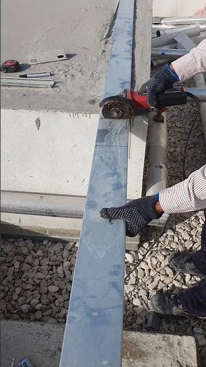 Cutting GI Sheet with Angle Grinder#shortvideo