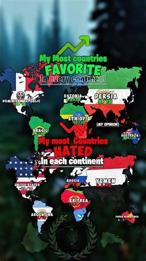 My most and least favorite countries 🌎 #trending #europe #historyexplained #geography #history