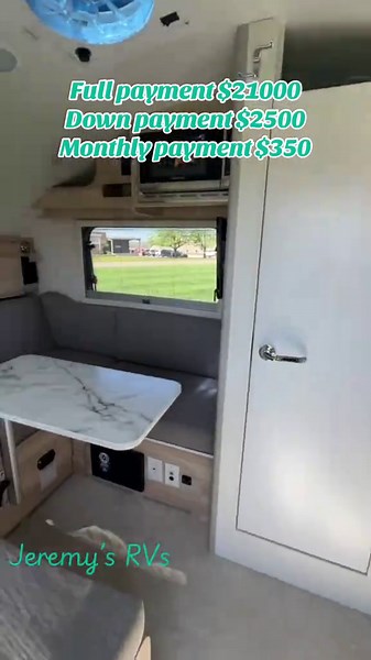 🚐 Meet the nuCamp TAB 320 Teardrop Trailer — the perfect blend of style, comfort, and adventure. This iconic compact camper is lightweight (around 2,000 lbs), easy to tow, and packed with features like a cozy bed, kitchenette, bathroom, solar power, and A/C. Small trailer, big adventure. Perfect for road trips, camping, and off-grid living.#CaravanLife #van #vanlife #travel #MotorhomeLife