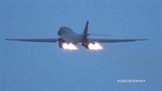 Watch the B-1B Lancer rip off the runway like a 200-ton fighter