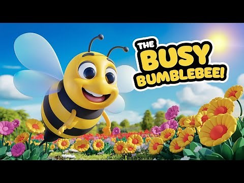 The Busy Bumblebee | Fun and Educational Poem for Kids | Nursery Rhymes & Songs