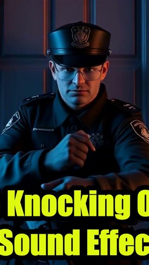 Police knocking on door sound effect