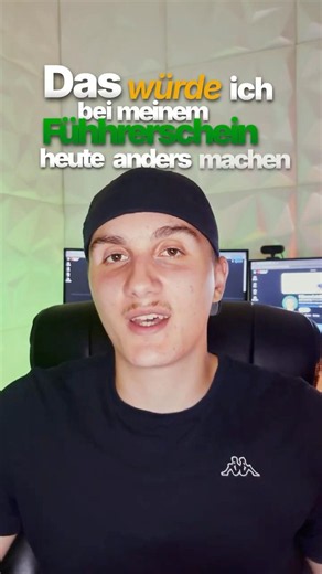 Das würde ich beim Führerschein anders machen