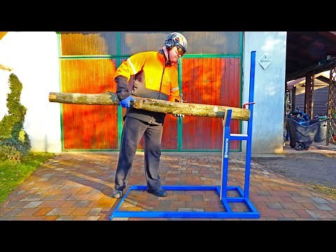 Homemade LOG HOLDER for LONG Wood Logs