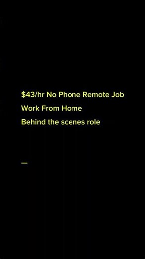 $43/hr No Phone Remote Job Hiring Now (Work From Home)