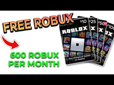 How To ACTUALLY Earn Free Robux! (600 / MONTH) $$$