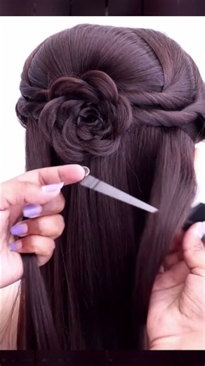 Simple hairstyle for wedding Functions #hairstyel #trendingshorts #viral