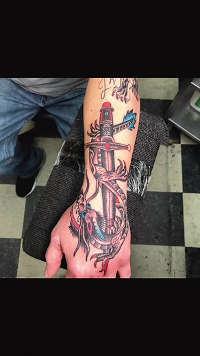 Dragon and Dagger Tattoo Symbolism of Strength