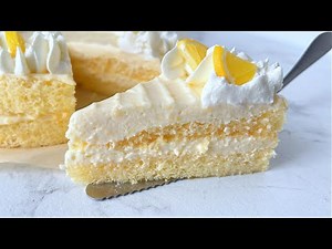 The Simplest Lemon Cake with Cream — No Skills, No Stress