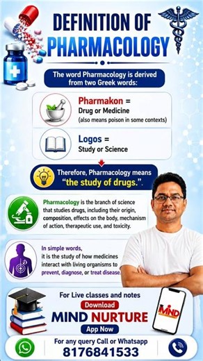 definition of pharmacology | D.pharm | B.Pharm