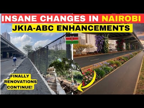WOW! Massive Nairobi Expressway Upgrades Underway😳JKIA–ABC Transformation + Cabro Sidewalks 🇰🇪