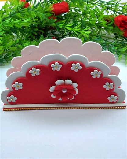 1.6K views · 125 reactions | Beautiful & Easy tissue holder making very easy tutorial at home - Make your own hand tissue box #handmade #TissueHolder #tissuebox | Origami Art & Crafts | Facebook