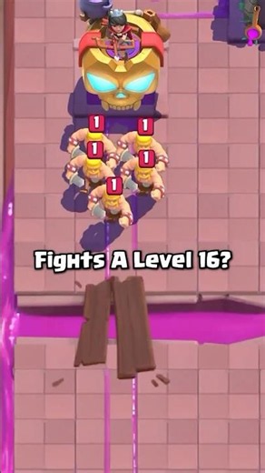 Level 1 VS Level 16 💀 #clashroyale #shorts