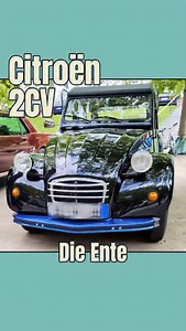 Citroën 2CV Bauzeit: 1949 - 1990 Produktionszahlen: über 5,1 Millionen Exemplare Technik: Zweizylinder-Boxermotor, luftgekühlt Anfangs 375 cm³, 9 PS später bis 602 cm³, 29 PS Frontantrieb, 4-Gang Getriebe (später synchronisiert) Höchstgeschwindigkeit: je nach Version 60 - 115 km/h Besonderheiten: Federung mit Längsblattfedern Ikone des französischen Alltags und Symbol der Nachkriegszeit #citroen #2cv #ente #CarSpotting #auto | Die Kuchenblech Mafia