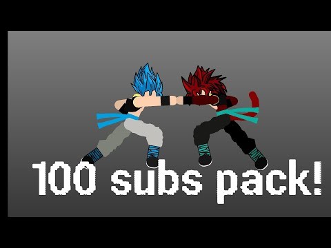 DBZ stick nodes 100 subs big pack#sticknodes