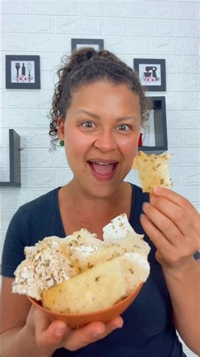 Crostini [petisco] com 2 ingredientes sem glúten e sem leite #receitasaudavel #receita