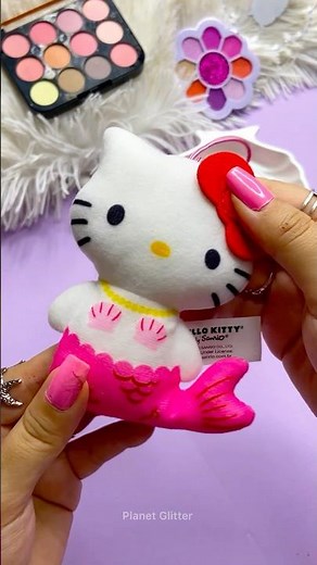 Oceans ASMR Satisfying with Unboxing Review Makeup Kit Set Pink Sounds Video Hello Kitty Mermaid