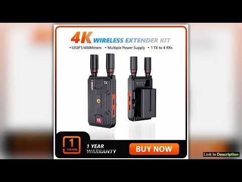 4K Wireless HDMI Video Transmitter and Receiver Extender Kit 400m Los Range For DSLR Camera Laptop
