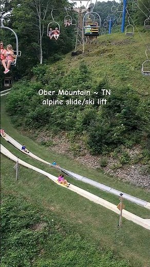 Ober Mountain Alpine Slide View from the Ski Lift | Gatlinburg,TN