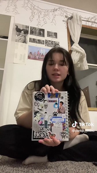 hope u join me on my artistic journey 😊 i'll probably post more paint with me videos in the future and show more progress of my journal as time goes on !! #painting #drawing #creativity #artisticexpression #artjournal #artjourney #stickers